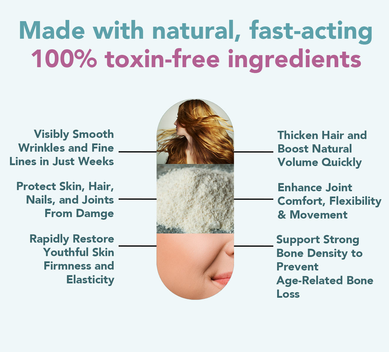 100% drug-free ingredients capsule