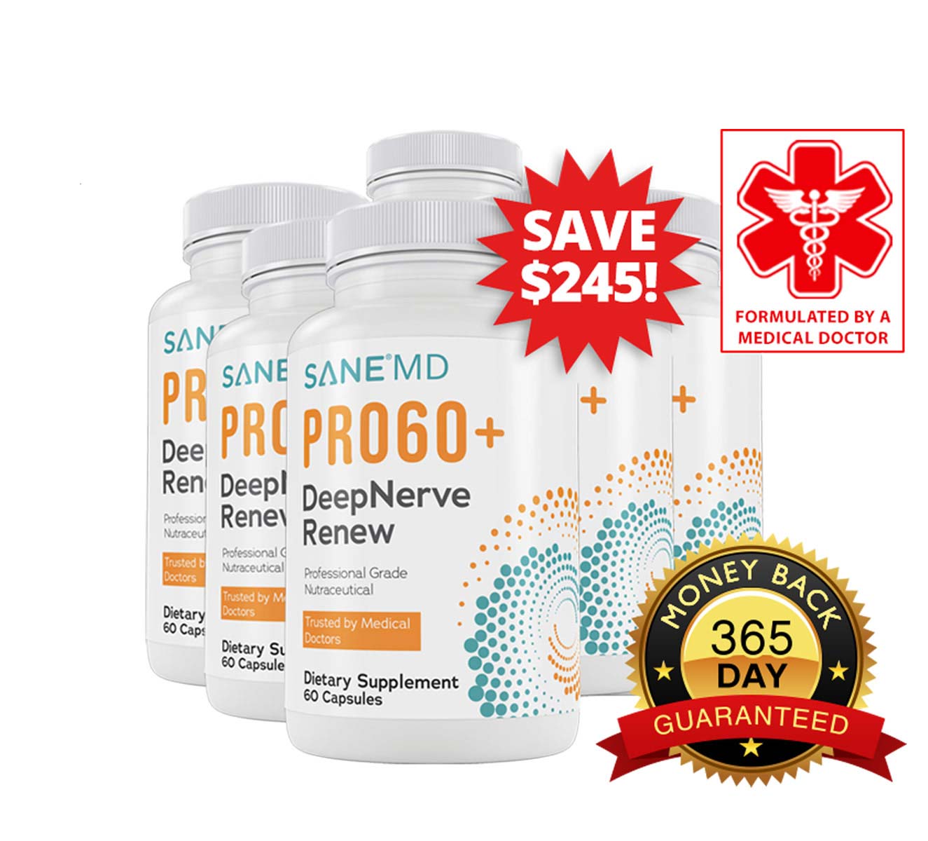 SANE MD VITAAE Three bottles