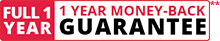 Full 1 YEAR Money Back Guarantee