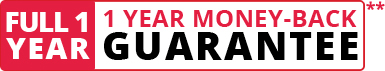Full 1 Year Money-Back GUARANTEE