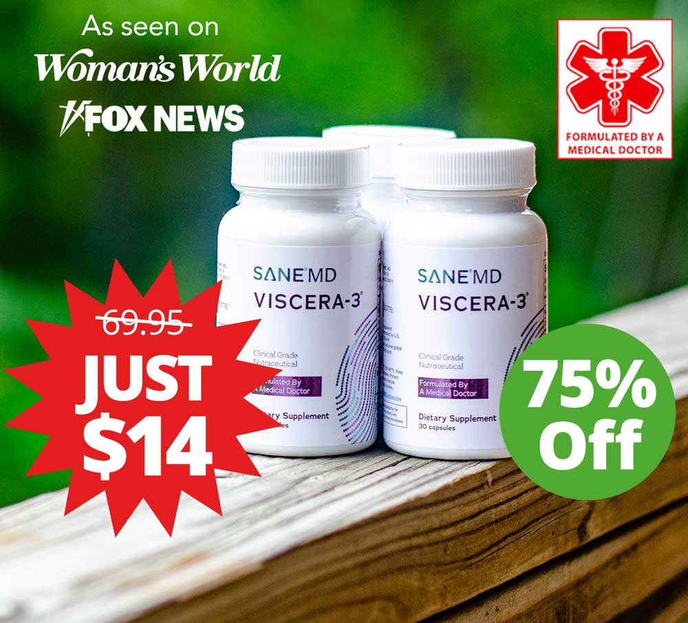 SANE MD Viscera-3 Three bottles