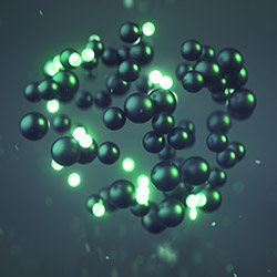 Anti Aging Solution Image having black color particles