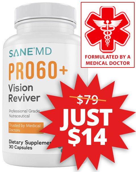 Bottle of PRO60+<sup>™</sup> Vision Reviver