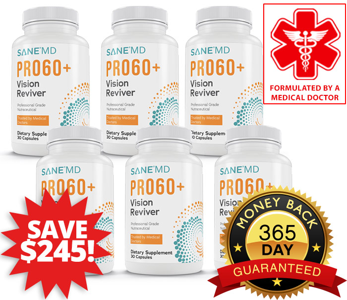 Bottle of PRO60+<sup>™</sup> Vision Reviver