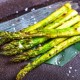An image of asparagus in a pan.