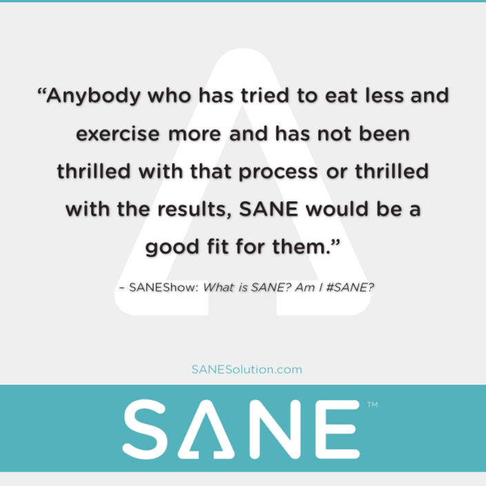 Starvation Is NOT Healthy. Stop counting calories & go #SANE w/me at http://SANESolution.com