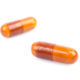 An image of two prescription capsules on a white background.