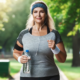 An image of a woman jogging to lose weight with the setpoint diet