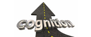 A 3d image of a road arrow up with text that reads cognition.
