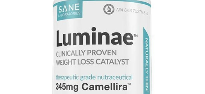 An image of a bottle of Luminae supplement.