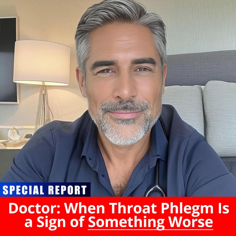 Dr: Throat phlegm could be a sign of something worse.